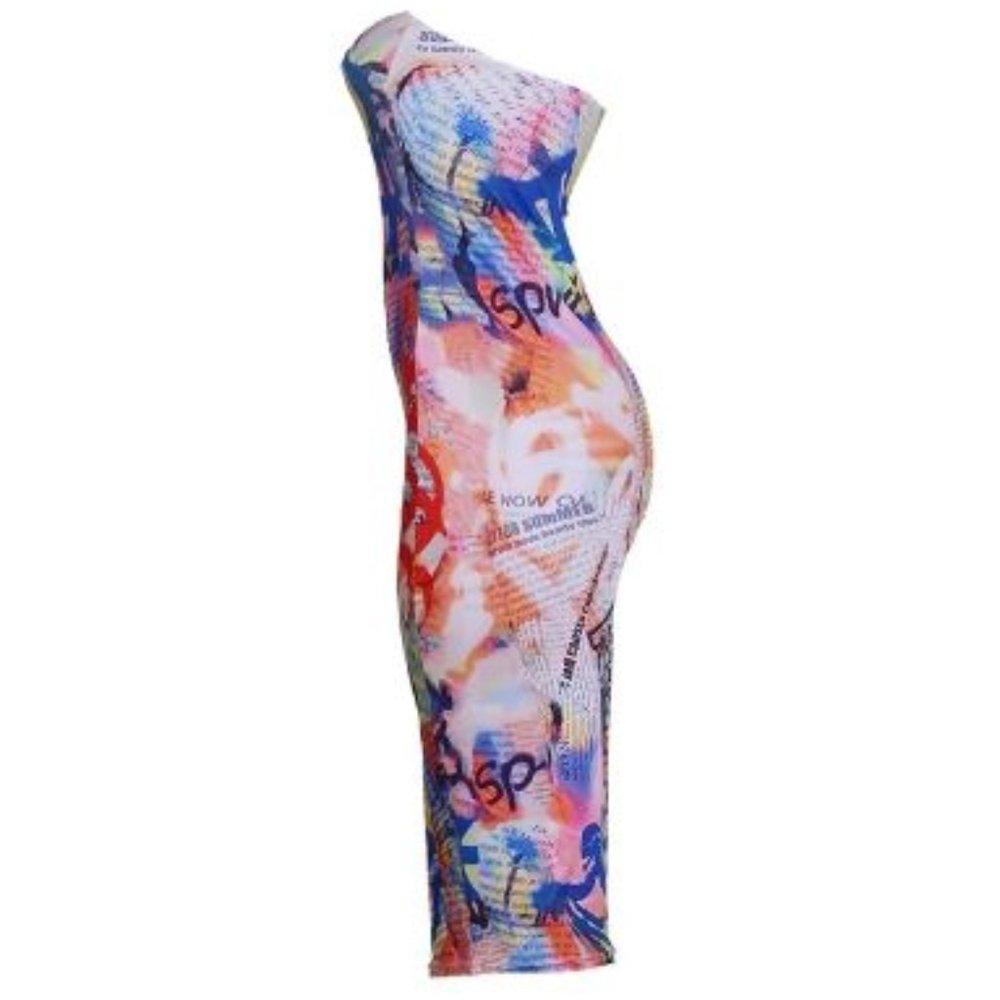 Bodycon Midi Printed Tube Dress - Picture 6 of 7